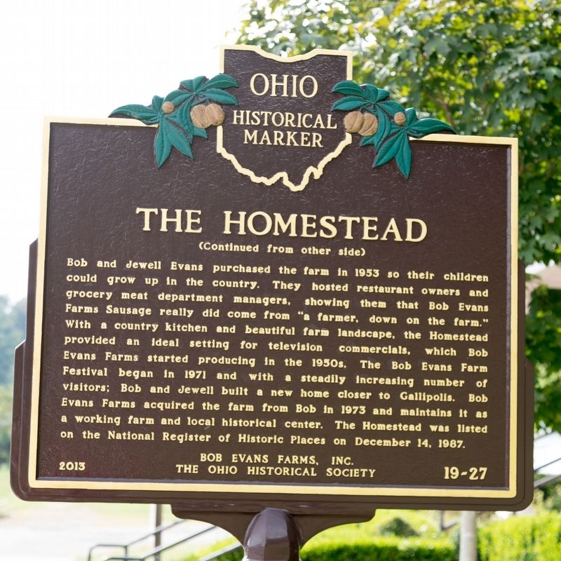 The Homestead Marker, Side Two image. Click for full size.