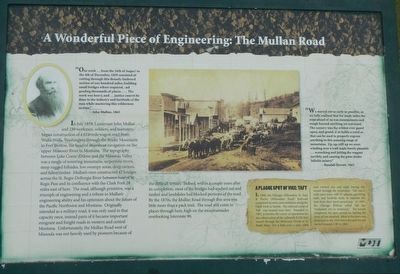 A wonderful Piece of Engineering: The Mullan Road Marker image. Click for full size.