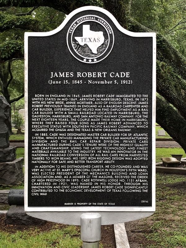 James Robert Cade Marker image. Click for full size.