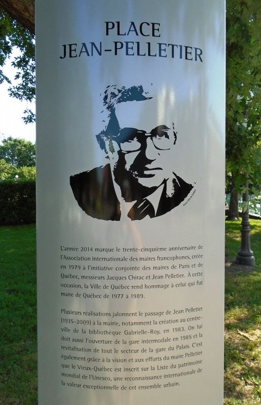 Place Jean-Pelletier Marker. Click for full size. Place Jean-Pelletier Marker image. Click for full size.