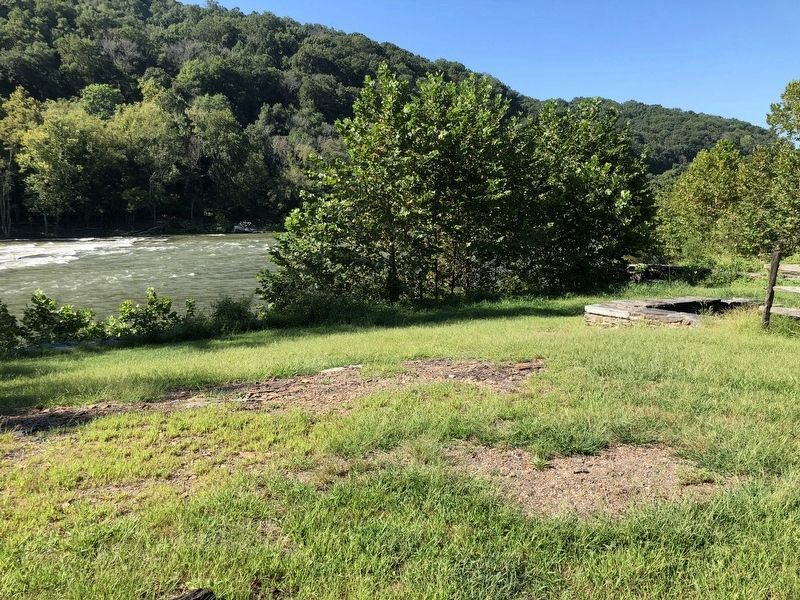 Former site of the Shenandoah River Marker. Click for full size. Former site of the Shenandoah River Marker image. Click for full size.