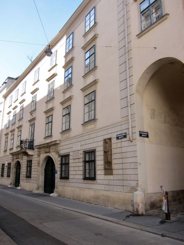 Former University Office Marker - wide view image. Click for full size.