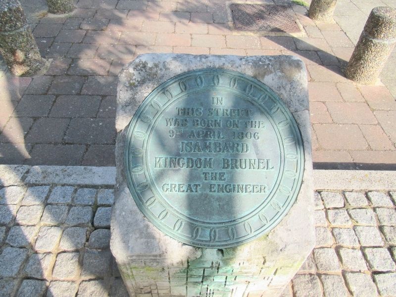 Isambard Kingdom Brunel Marker. Click for full size. Isambard Kingdom Brunel Marker image. Click for full size.