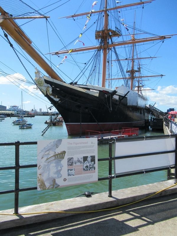 The Figurehead Marker and HMS Warrior image. Click for full size.
