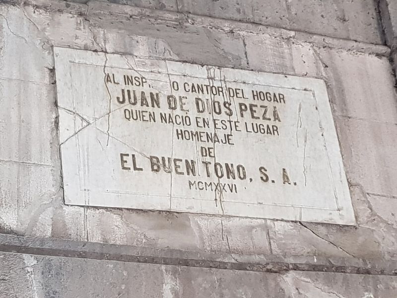 Juan de Dios Peza Marker image. Click for full size.