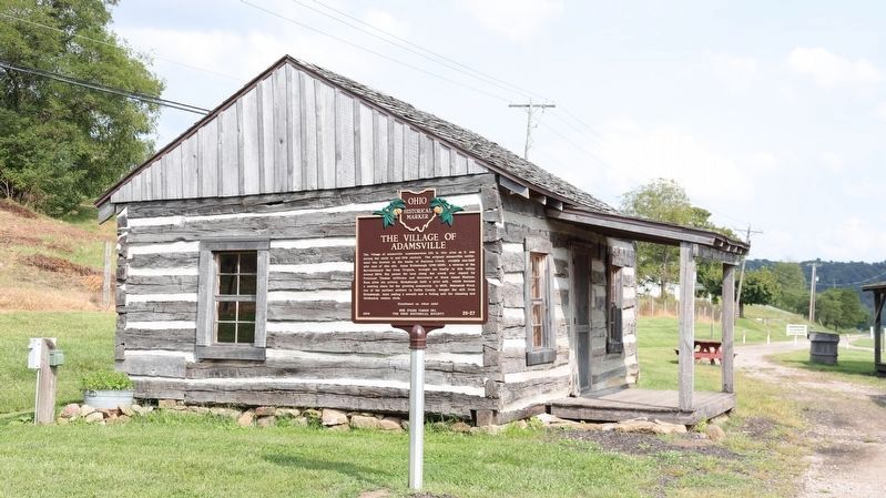 Sprauge Cabin and Marker image. Click for full size.