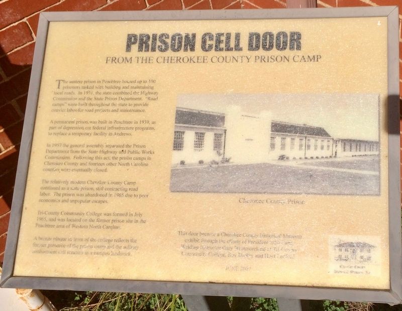Prison Cell Door Marker. Click for full size. Prison Cell Door Marker image. Click for full size.