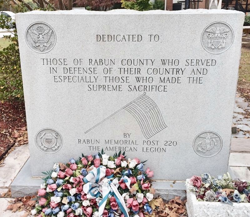 Rabun County War Memorial image. Click for full size.