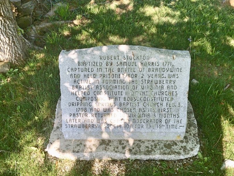Robert Stockton Marker. Click for full size. Robert Stockton Marker image. Click for full size.
