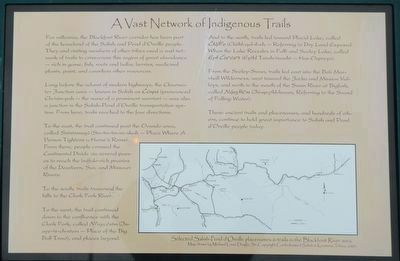 A Vast Network of Indigenous Trails. Marker image. Click for full size.