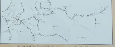 A Vast Network of Indigenous Trails Marker (map, detail) image. Click for full size.