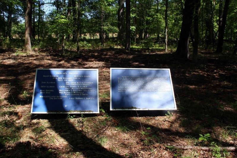 Carlin's Brigade Marker. Click for full size. Carlin's Brigade Marker image. Click for full size.