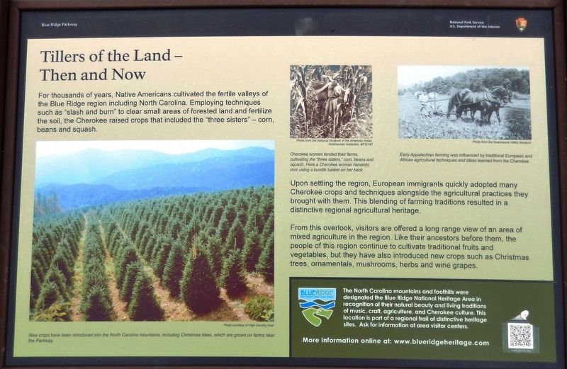 Tillers of the Land - Then and Now Marker image. Click for full size.