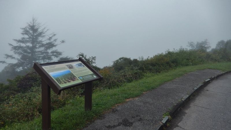 Tillers of the Land - Then and Now Marker (<i>wide view from Air Bellows Overlook pull-out</i>) image. Click for full size.