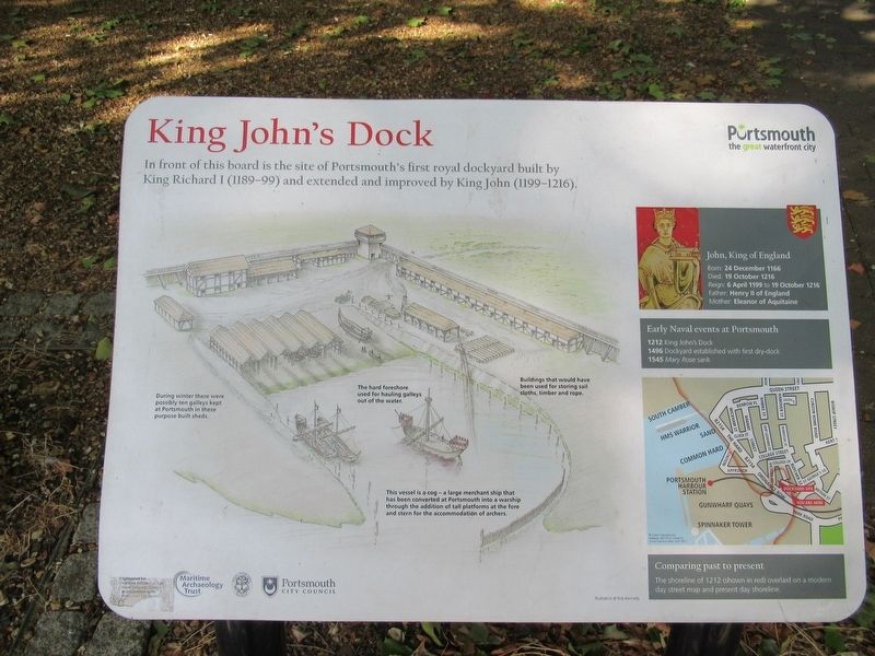 King Johns Dock Marker image. Click for full size.