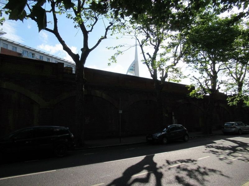Across the street from King John’s Dock Marker. Click for full size. Across the street from King John’s Dock Marker image. Click for full size.