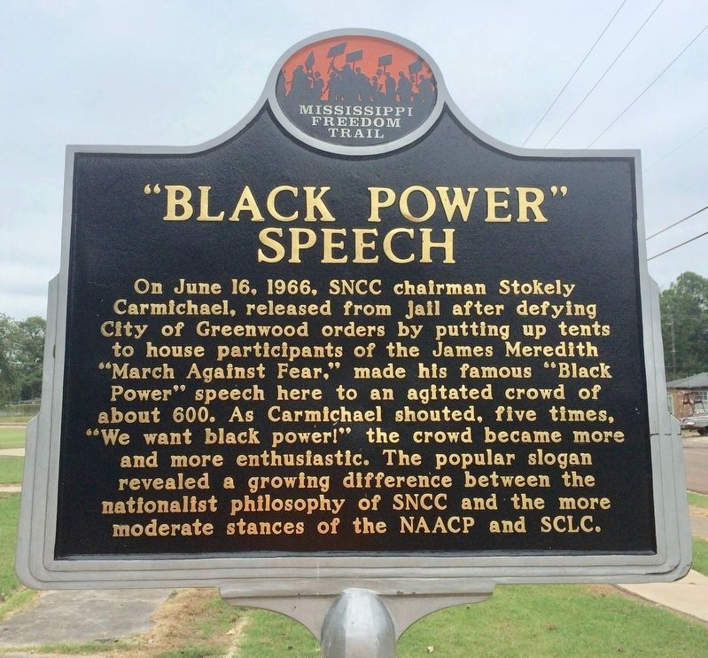 "Black Power" Speech Marker image. Click for full size.