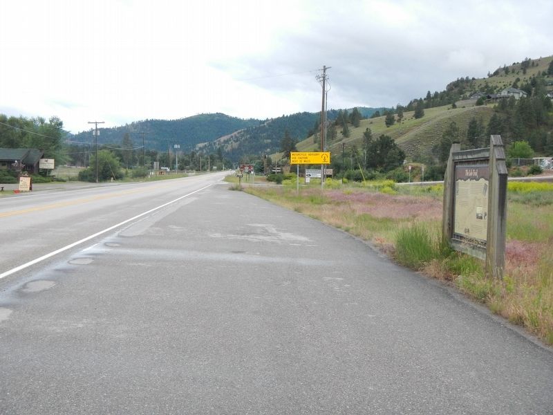 The Lolo Trail Marker. Click for full size. The Lolo Trail Marker image. Click for full size.