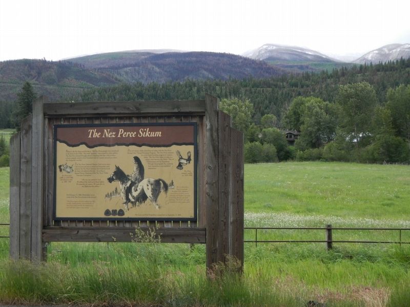 The Nez Perce Sikum Marker image. Click for full size.