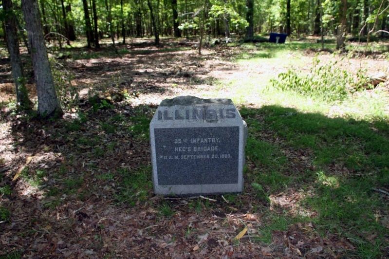 35th Illinois Infantry Marker image. Click for full size.