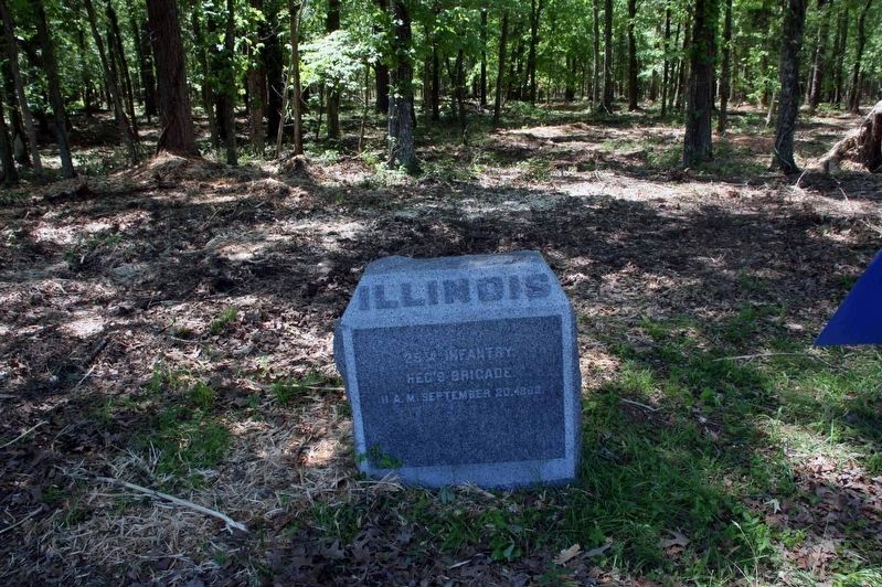 25th Illinois Infantry Marker image. Click for full size.