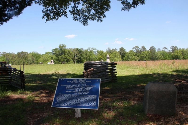 Heg's Brigade Marker image. Click for full size.