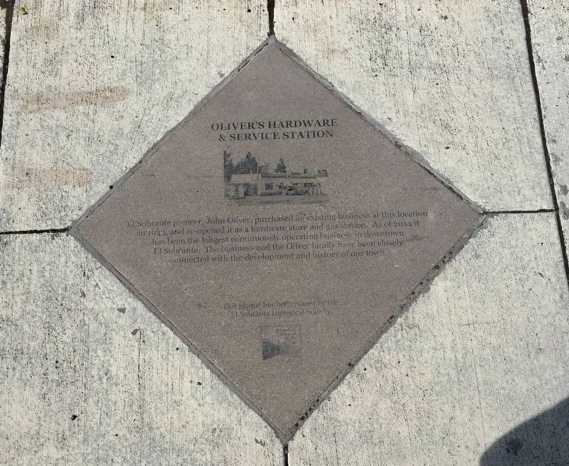 Oliver's Hardware & Service Station Marker. Click for full size. Oliver's Hardware & Service Station Marker image. Click for full size.