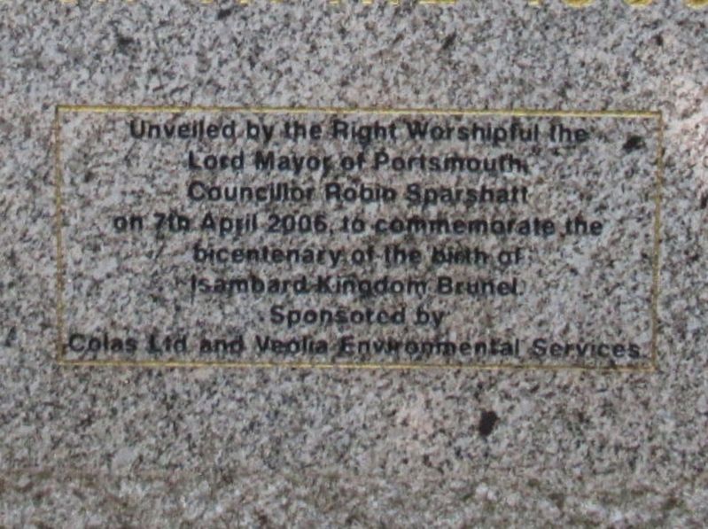 Isambard Kingdom Brunel Marker image. Click for full size.