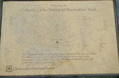 Diagram of the Colgate Licks National Recreational Trail image. Click for full size.