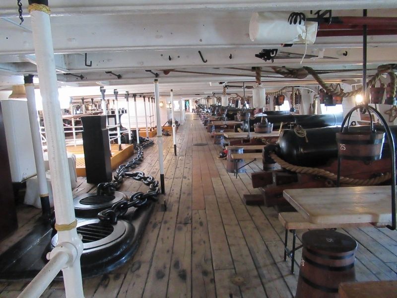 <i>Warrior </i>s Main Gun Deck. Click for full size. <i>Warrior </i>s Main Gun Deck image. Click for full size.