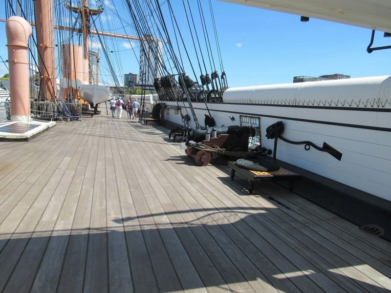 Main Deck of HMS <i>Warrior</i> image. Click for full size.