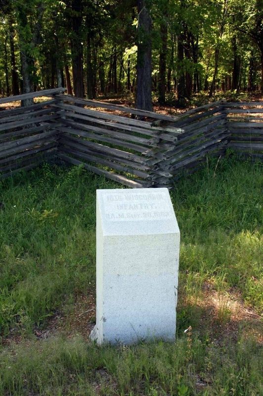 15th Wisconsin Infantry Marker. Click for full size. 15th Wisconsin Infantry Marker image. Click for full size.
