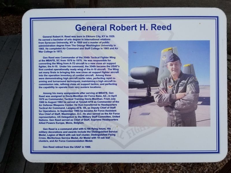 General Robert H. Reed Marker image. Click for full size.