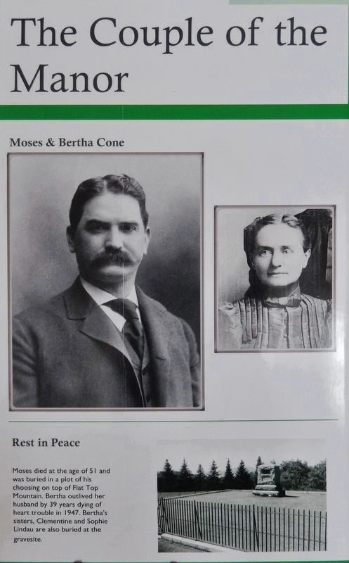 The Couple of the Manor (<i>Interpretive panel located inside Flat Top Manor</i>) image. Click for full size.