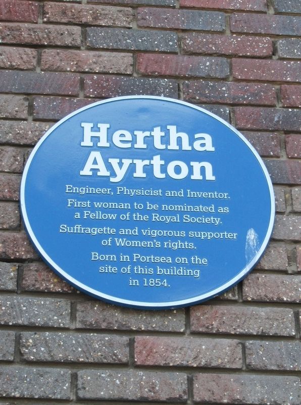 Hertha Ayrton Marker image. Click for full size.