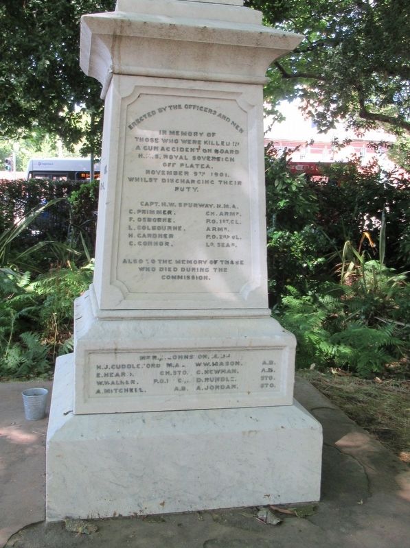 HMS Royal Sovereign Memorial. Click for full size. HMS Royal Sovereign Memorial image. Click for full size.