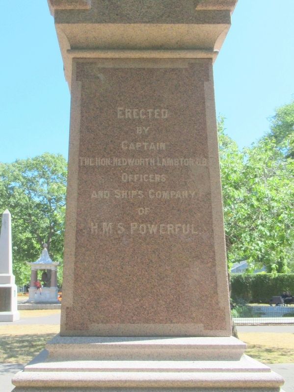 HMS Powerful Memorial image. Click for full size.