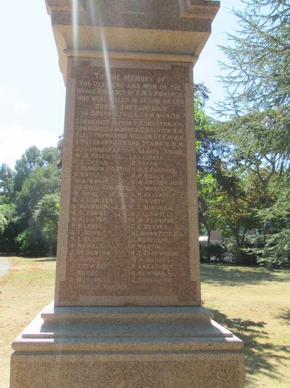 HMS Powerful Memorial image. Click for full size.