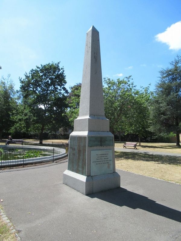 HMS Victoria Memorial. Click for full size. HMS Victoria Memorial image. Click for full size.