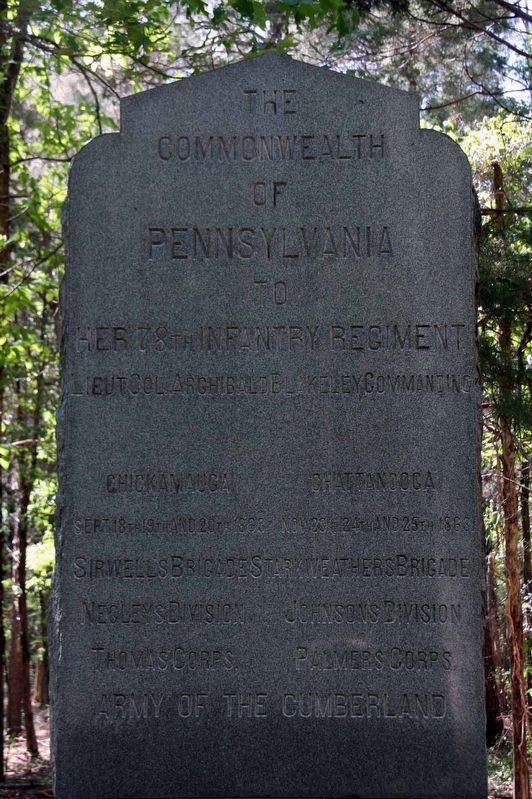 78th Pennsylvania Infantry Regiment Marker image. Click for full size.
