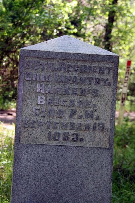 65th Ohio Infantry Regiment Marker image. Click for full size.