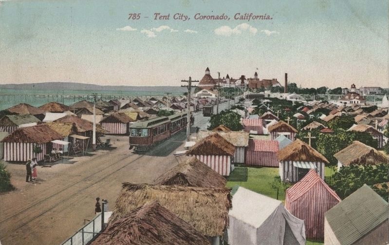<i>Tent City, Coronado, California</i> image. Click for full size.
