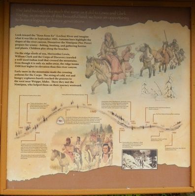 The Lolo Trail Marker, right panel image. Click for full size.