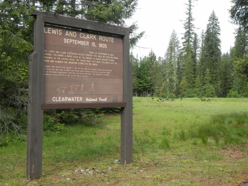 Lewis and Clark Route Marker image. Click for full size.