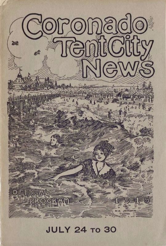 Coronado Tent City News - Official Program image. Click for full size.