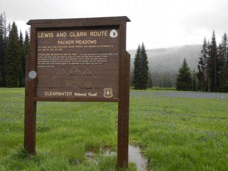 Lewis and Clark Route Marker image. Click for full size.