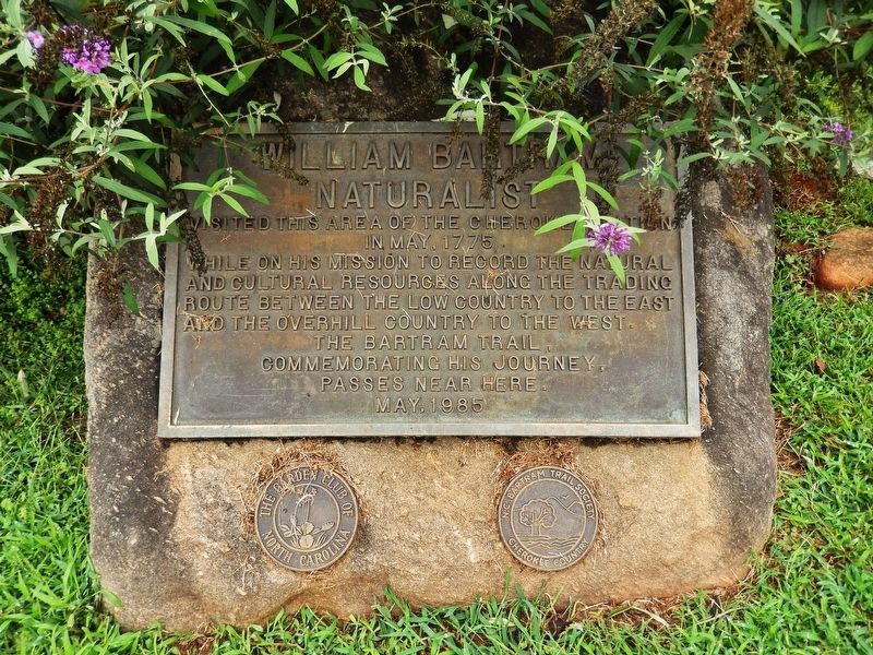 William Bartram Naturalist Marker (<i>wide view</i>). Click for full size. William Bartram Naturalist Marker (<i>wide view</i>) image. Click for full size.