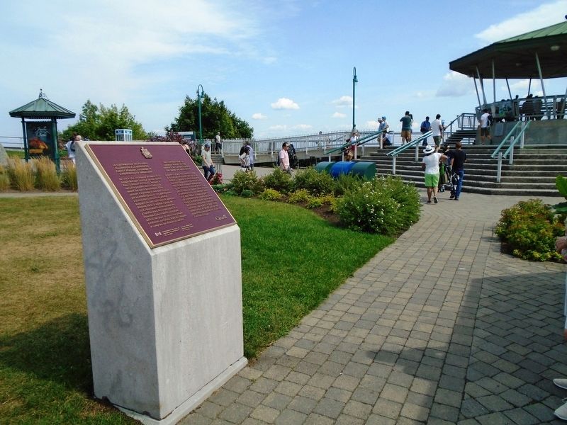 La contribution des troupes allemandes � la d�fense du Canada Marker image. Click for full size.