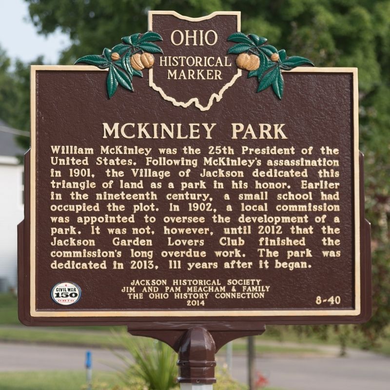 McKinley Park face of marker image. Click for full size.