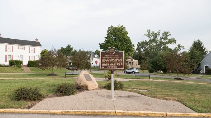 McKinley Park and Marker. Click for full size. McKinley Park and Marker image. Click for full size.